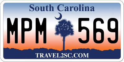 SC license plate MPM569
