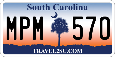 SC license plate MPM570