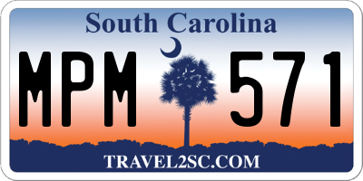 SC license plate MPM571