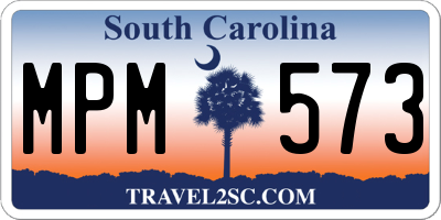 SC license plate MPM573