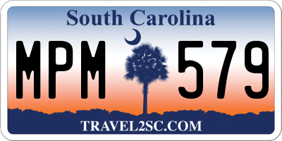 SC license plate MPM579