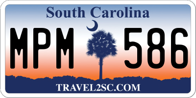 SC license plate MPM586