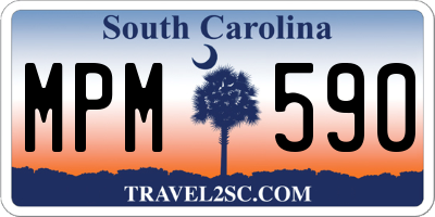 SC license plate MPM590