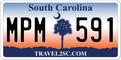 SC license plate MPM591