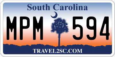 SC license plate MPM594