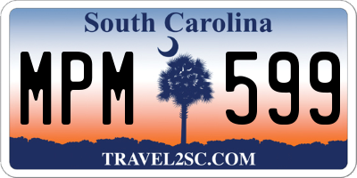 SC license plate MPM599