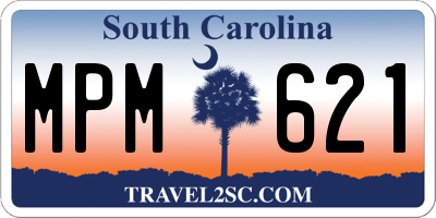SC license plate MPM621