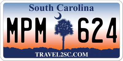 SC license plate MPM624