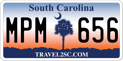 SC license plate MPM656