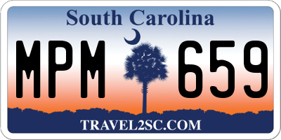 SC license plate MPM659