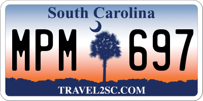 SC license plate MPM697