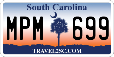SC license plate MPM699
