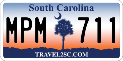 SC license plate MPM711
