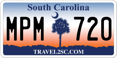 SC license plate MPM720