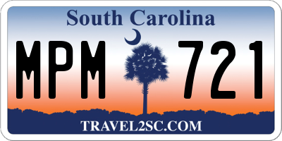 SC license plate MPM721
