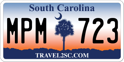 SC license plate MPM723