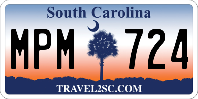 SC license plate MPM724