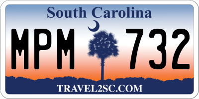 SC license plate MPM732