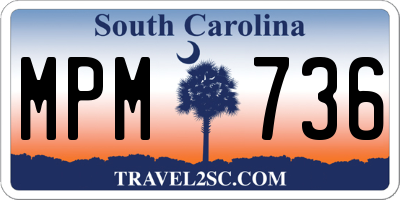 SC license plate MPM736