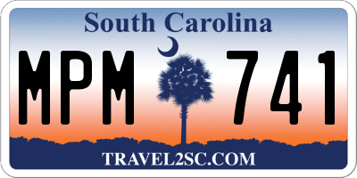 SC license plate MPM741