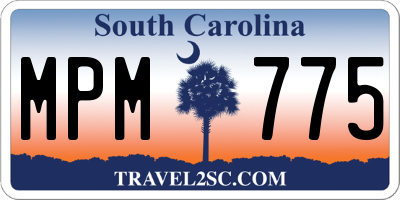 SC license plate MPM775
