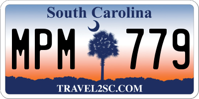 SC license plate MPM779