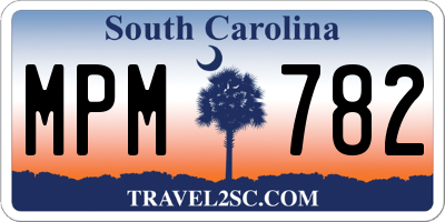 SC license plate MPM782