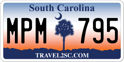SC license plate MPM795