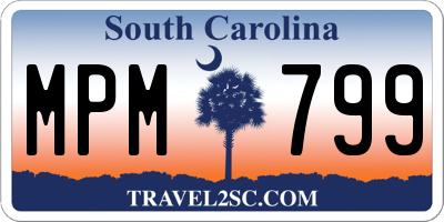 SC license plate MPM799
