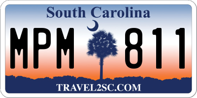SC license plate MPM811