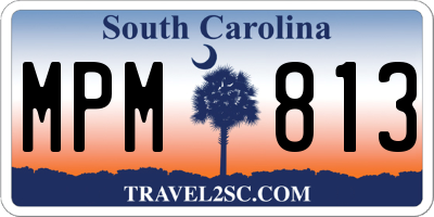 SC license plate MPM813