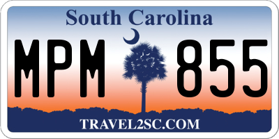 SC license plate MPM855