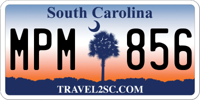 SC license plate MPM856