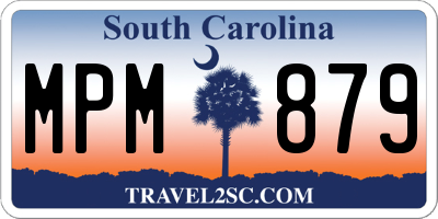 SC license plate MPM879