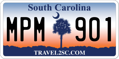 SC license plate MPM901