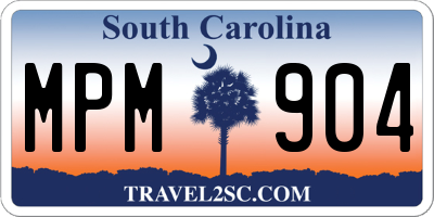 SC license plate MPM904