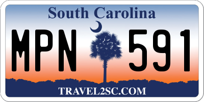 SC license plate MPN591
