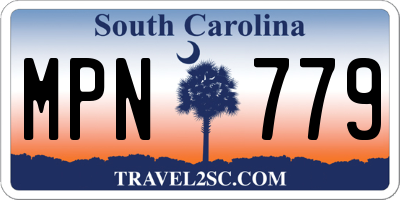 SC license plate MPN779