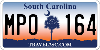 SC license plate MPO164