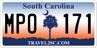 SC license plate MPO171