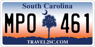 SC license plate MPO461