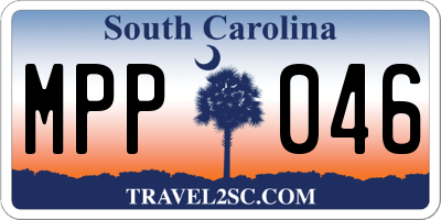 SC license plate MPP046