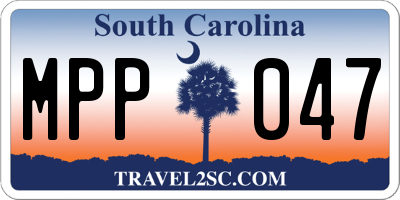 SC license plate MPP047