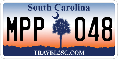 SC license plate MPP048