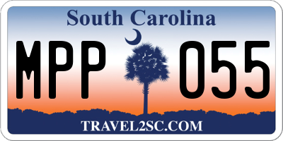 SC license plate MPP055