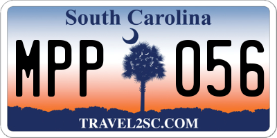 SC license plate MPP056