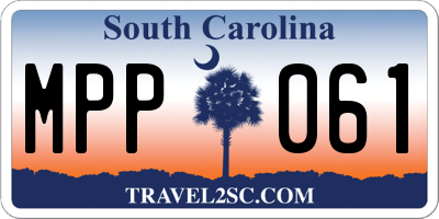 SC license plate MPP061