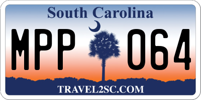 SC license plate MPP064