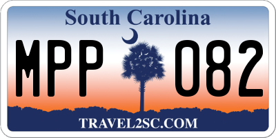 SC license plate MPP082