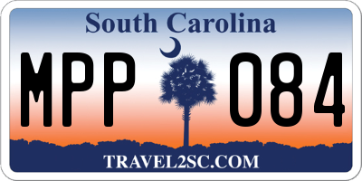 SC license plate MPP084
